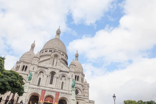 Paris France October Sacre Coeur Basilica Summer Day Large Medieval — Stock Photo, Image