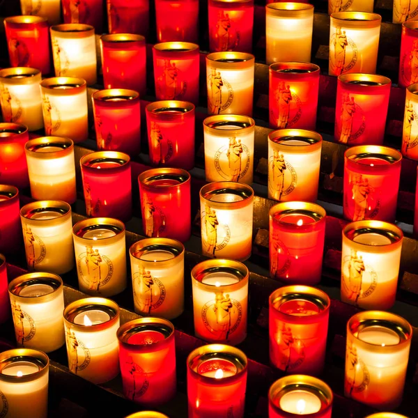 Παρισι Γαλλια Οκτωβρίου 2016 Κεριά Στη Παναγία Των Παρισίων Παναγία — Φωτογραφία Αρχείου