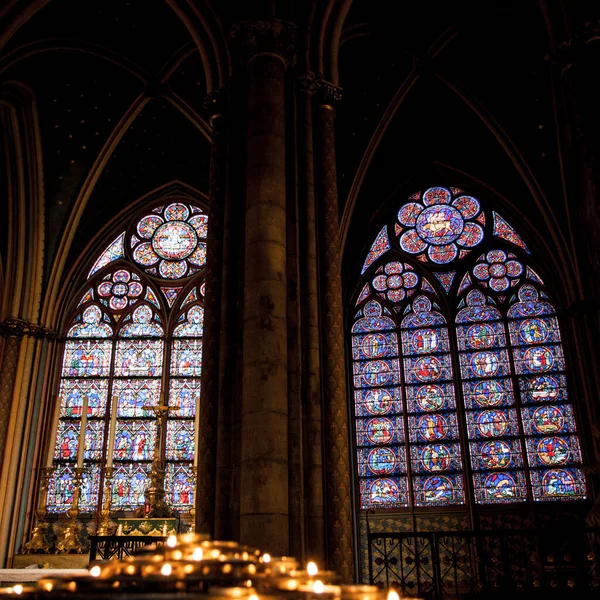 Parijs Oktober Notre Dame Paris Kathedraal Interieur Oktober 2016 Notre — Stockfoto