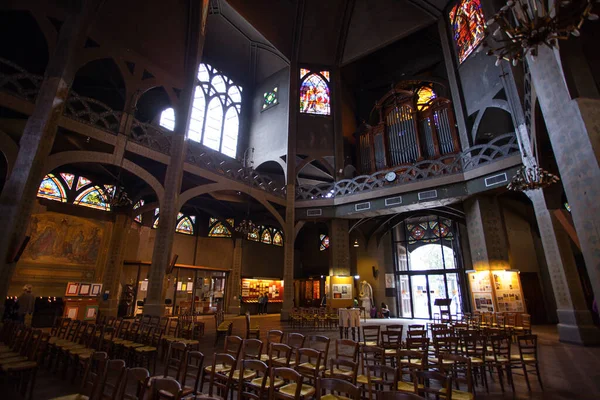 Paris Frankreich Oktober 2016 Innenansicht Der Kathedrale Saint Jean Montmartre — Stockfoto