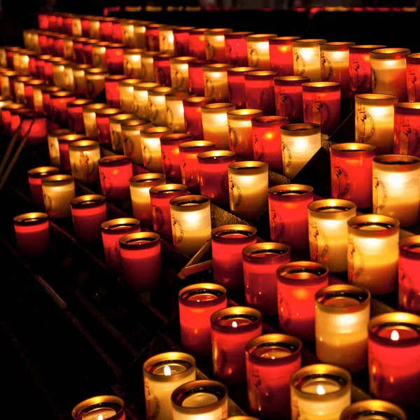 Paris France October 2016 Candles Notre Dame Paris Notre Dame Stock Photo