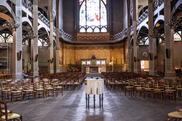 Paris France 1Er Octobre 2016 Vue Intérieure Cathédrale Saint Jean — Photo