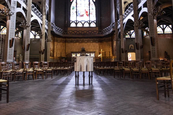 Parijs Frankrijk Oktober 2016 Interieur Van Kathedraal Saint Jean Montmartre — Stockfoto