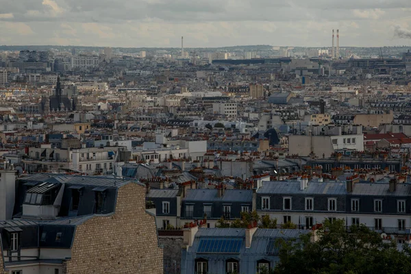 Montmartre Pohled Město Průzkumné Plošiny Paříž — Stock fotografie