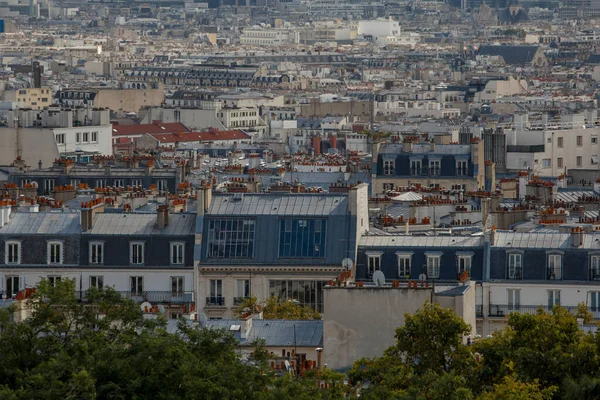 Montmartre Pohled Město Průzkumné Plošiny Paříž — Stock fotografie