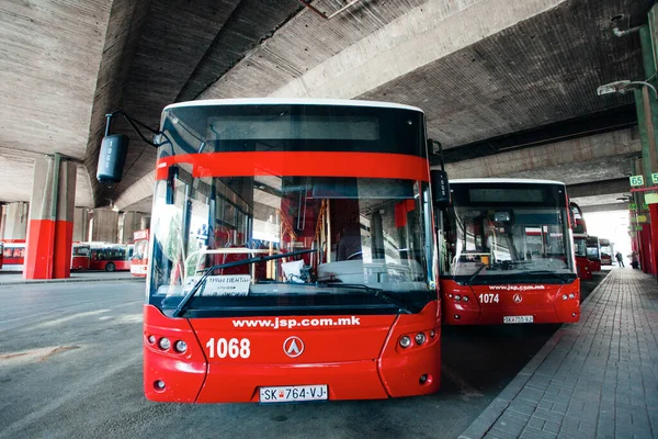 Skopje Macedonia Juli 2016 Dubbeldekker Bus Speciaal Ontworpen Voor Skopje — Stockfoto