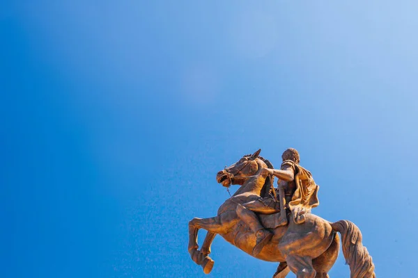 Skopje Norte Macedonia Julho 2018 Estátuas Centro Histórico Cidade Skopje — Fotografia de Stock