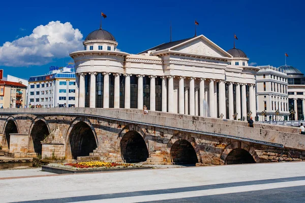 Skopje Macédoine Nord Juillet 2018 Musée Archéologique Macédoine Pont Des — Photo