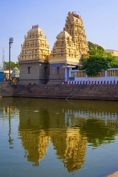 Kanchipuram India Jan Indiase Toeristen Verkennen Ancinet Tempels Van Tamil — Stockfoto