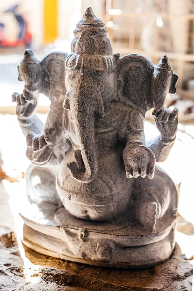Mahabalipuram Tamil Nadu Índia Janeiro 2015 Ganesh Escultura Popular Hindu — Fotografia de Stock