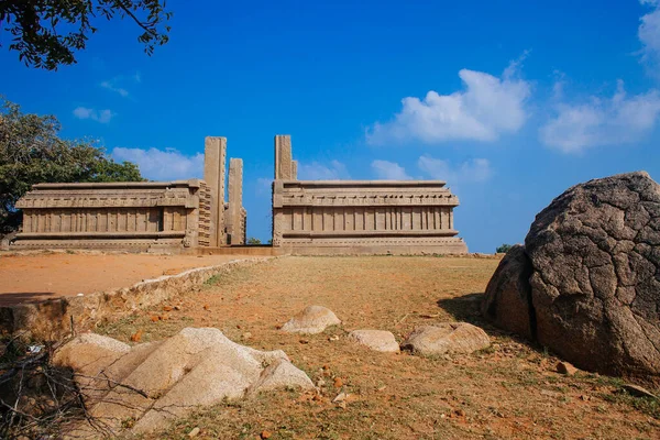 Templos Piedra Histórica Ciudad Mamallapuram Tamil Nadu India —  Fotos de Stock