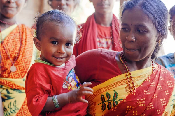 Mahabalipuram Tamil Nadu India Ledna 2015 Turistika Lidé Před Arjunovým — Stock fotografie