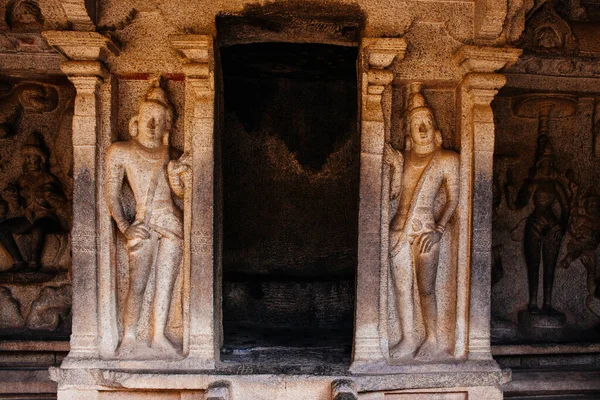 Mamallapuram Tamilnadu India January 2015 Rock Carving Descent Ganges Mamallapuram — Stock Photo, Image