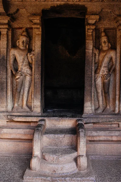 Mamallapuram Tamilnadu India January 2015 Rock Carving Descent Ganges Mamallapuram — Stock Photo, Image