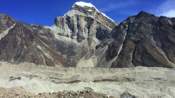 Csodálatos Hegyek Everest Bázis Felé Vezető Úton Nepál — Stock videók