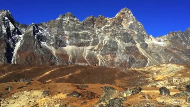 Increíbles Montañas Camino Campamento Base Del Everest Nepal — Vídeo de stock