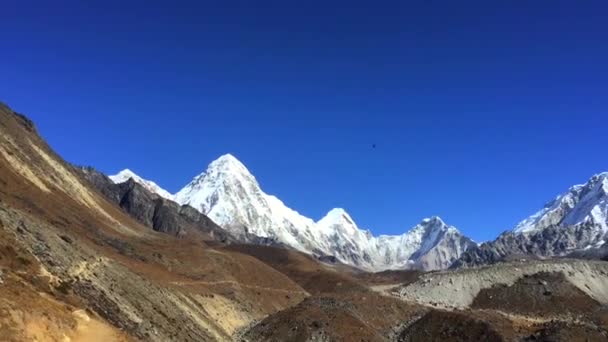 Increíbles Montañas Camino Campamento Base Del Everest Nepal — Vídeos de Stock