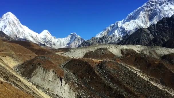 Дивовижні Гори Шляху Базового Табору Еверест Непал — стокове відео