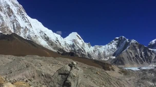 Csodálatos Hegyek Everest Bázis Felé Vezető Úton Nepál — Stock videók
