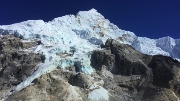Montagne Incredibili Sulla Strada Campo Base Dell Everest Nepal — Video Stock