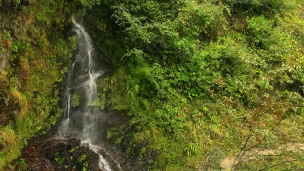 尼泊尔喜马拉雅山的小瀑布 — 图库视频影像