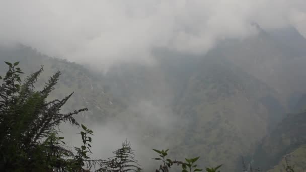Βουνά Ιμαλαΐων Στο Νεπάλ Στο Δρόμο Για Everest Base Camp — Αρχείο Βίντεο