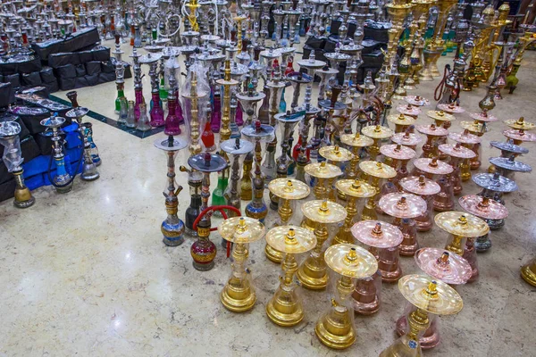 Cairo Egipto Abril 2018 Hookahs Estilo Árabe Son Los Recuerdos — Foto de Stock