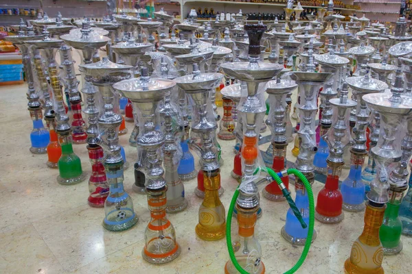 Hookahs Estilo Árabe Son Los Recuerdos Más Populares Egipto Khan — Foto de Stock