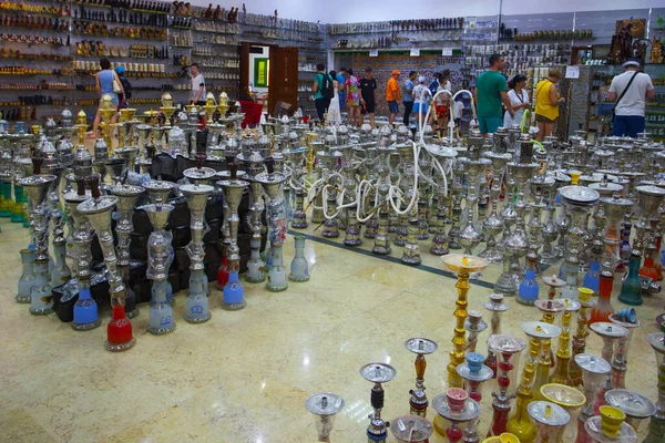 Cairo Egipto Abril 2018 Hookahs Estilo Árabe Son Los Recuerdos — Foto de Stock