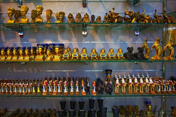 Cairo Egipto Abril 2018 Varios Recuerdos Una Tienda Curio Cairo — Foto de Stock