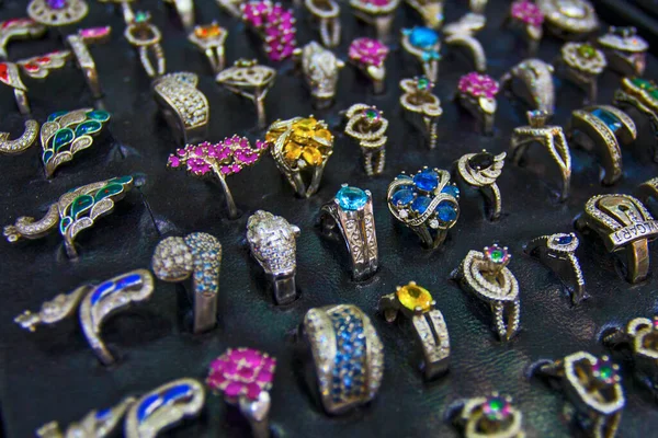 Colourful Rings in the jewellery market