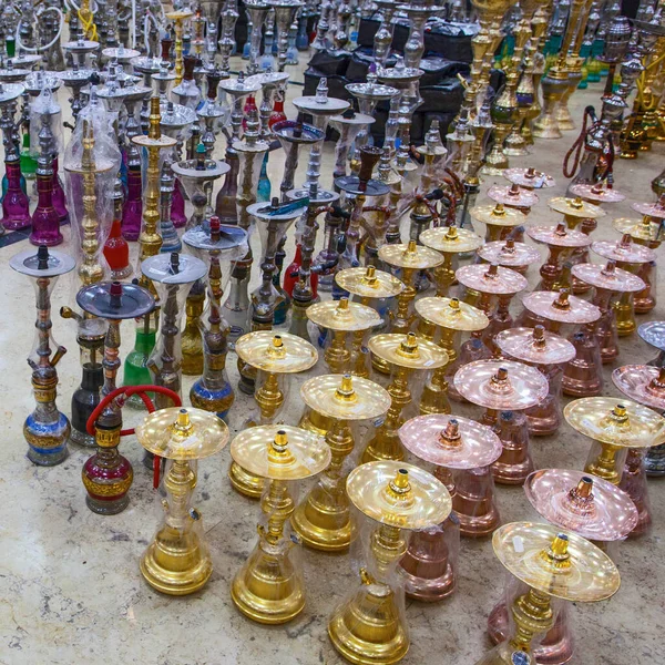 Hookahs Estilo Árabe Son Los Recuerdos Más Populares Egipto Khan — Foto de Stock