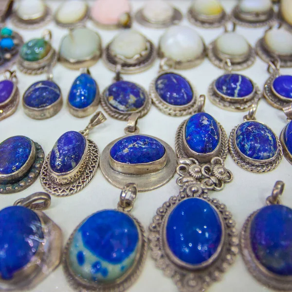 Pendant Blue Stones Market Egypt — Stock Photo, Image