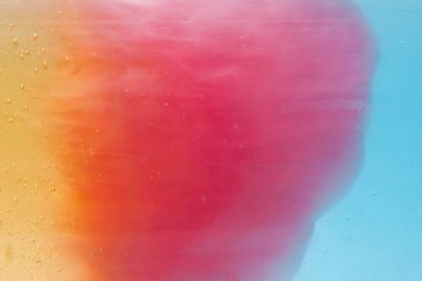 Şampuan yakın plan - Karışık şampuan arka planında kabarcıklar 