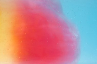 Şampuan yakın plan - Karışık şampuan arka planında kabarcıklar 