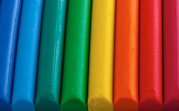 Colorful Bright Plasticene Creativity — Stock Photo, Image