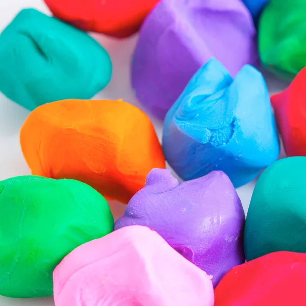 Colorful Bright Plasticene Creativity — Stock Photo, Image