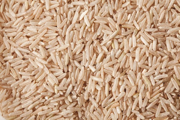 Esmer pirinç arka planı, sağlıklı yiyecekler