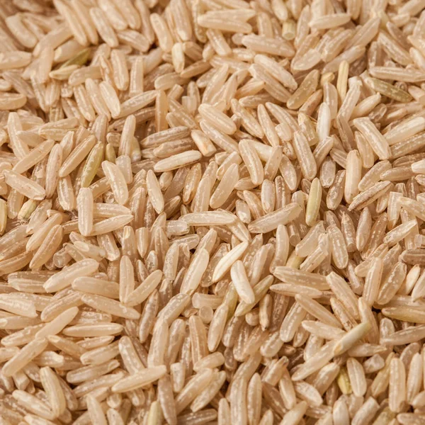 Esmer pirinç arka planı, sağlıklı yiyecekler