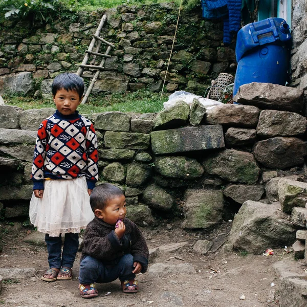 Ималайас Всеверная Область Непал Октябрь Октября 2018 Года Портрет Непальской — стоковое фото