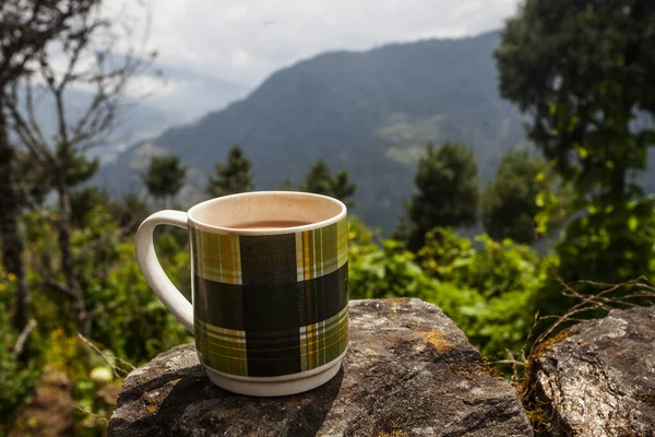 Tea Cup Nepal Himalaya Berg — Stockfoto