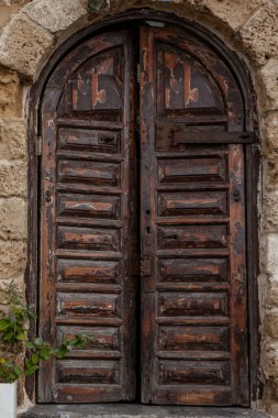 Tel Aviv 'deki eski şehir Jaffa' sında kapı ve pencere