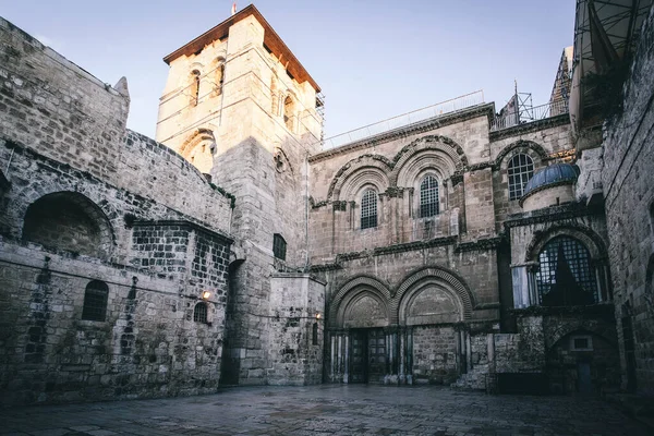 Uitzicht Hoofdingang Kerk Van Het Heilig Graf Oude Stad Van — Stockfoto