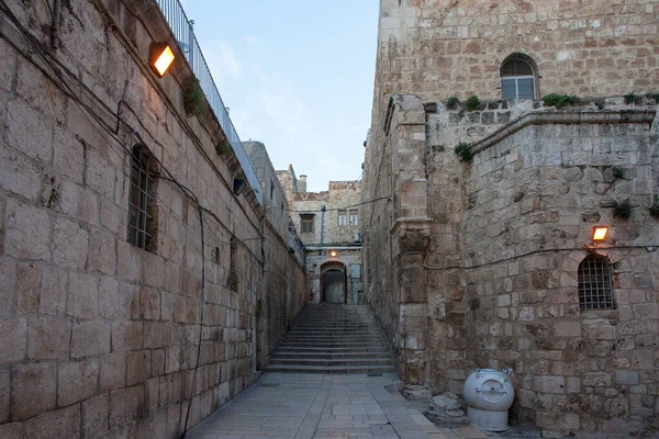 Antiguo Callejón Christian Quarter Jerusalén —  Fotos de Stock