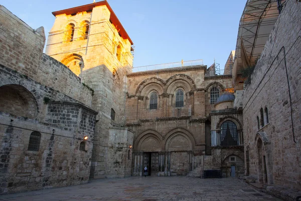 View Main Entrance Church Holy Sepulchre Old City Jerusalem — Stock Photo, Image