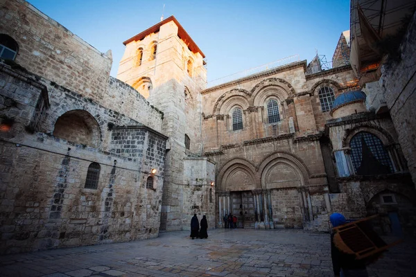 2016 Jerusalem Israel January 2016 People Entrance Holy Sepulchre 2016 — 스톡 사진