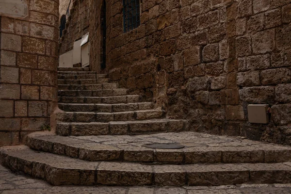 Ancient Stairs Stone Old City Jaffa Tel Aviv — Stock Photo, Image