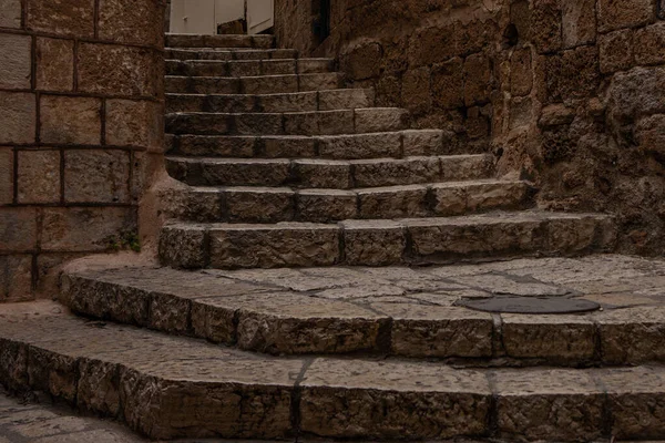 Ancient Stairs Stone Old City Jaffa Tel Aviv — Stock Photo, Image