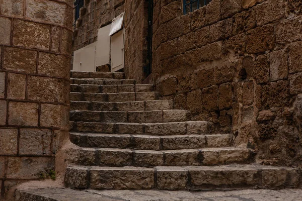 Tel Aviv 'deki taş şehir Jaffa' sında antik merdivenler