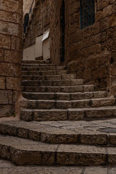 Tel Aviv 'deki taş şehir Jaffa' sında antik merdivenler